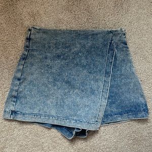 Denim skort